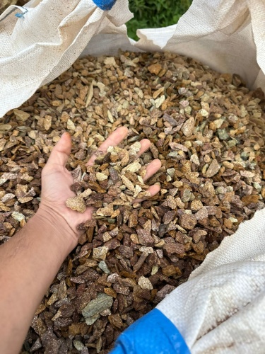 Златолит персиковый декоративная каменная крошка купить в Краснокамске