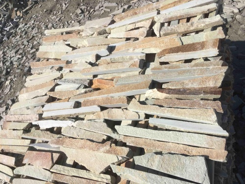 Горбушка златолит золотистый для облицовки купить в Краснокамске